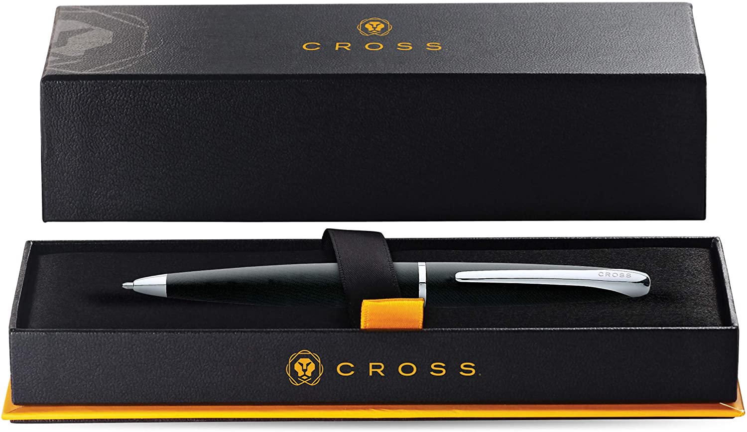 ATX Basalt Black ballpoint pen by A.T. Cross in a black presentation box on Tampa Home & Garden Store