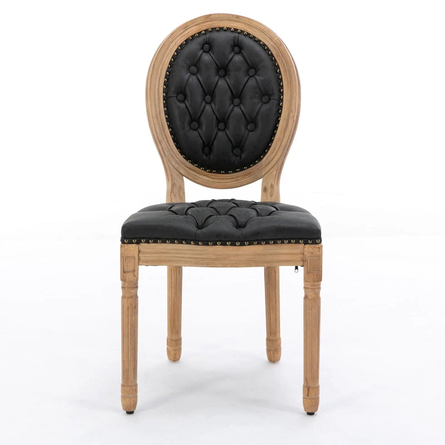 French Style Solid Wood Dining Chair Nailhead
