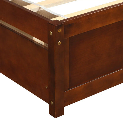 Wood Platform Storage Bed With Two Drawers