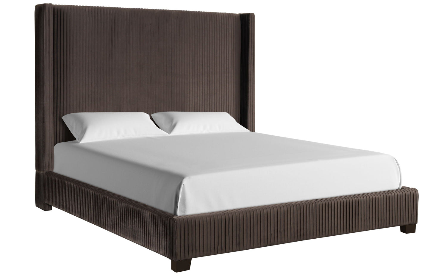 Modern Upholstered Bed And Space Saving Design