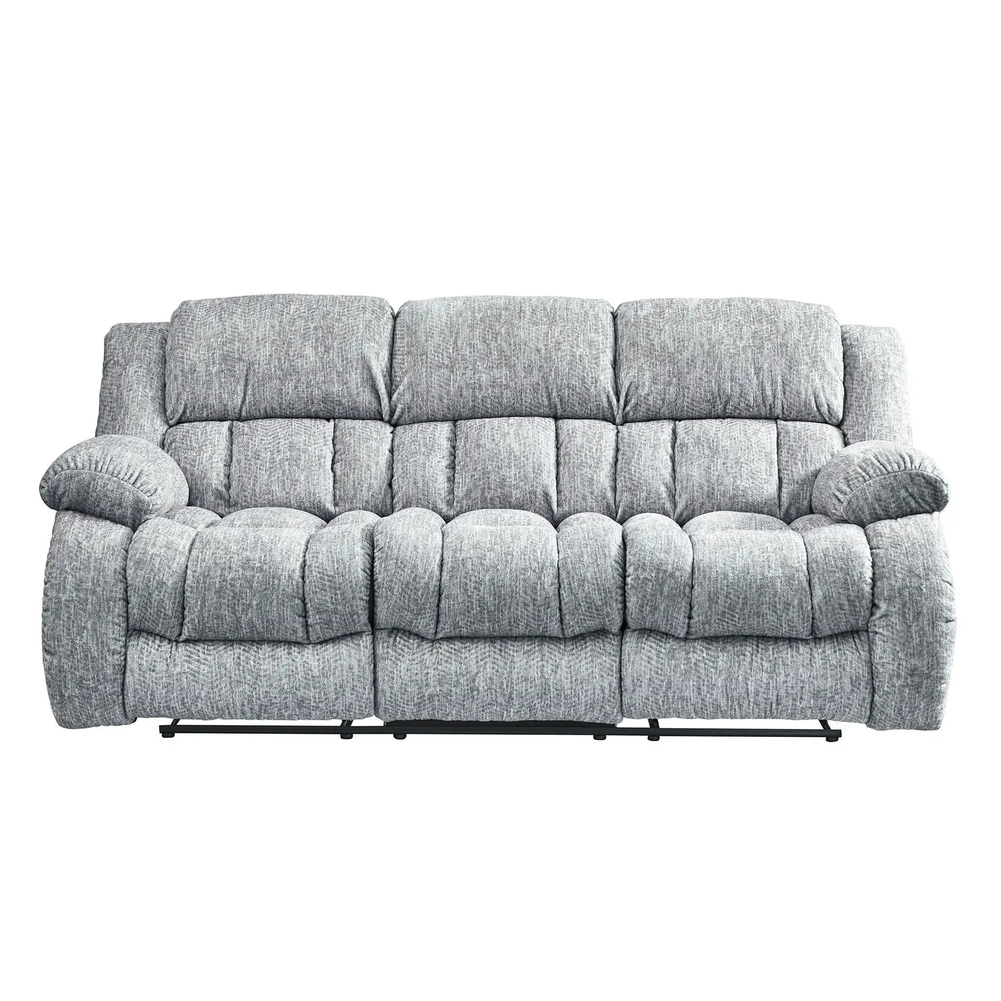 Stonic Design Reclining Set, gray fabric 3-piece living room by Unique Piece Furniture on Tampa Home & Garden Store
