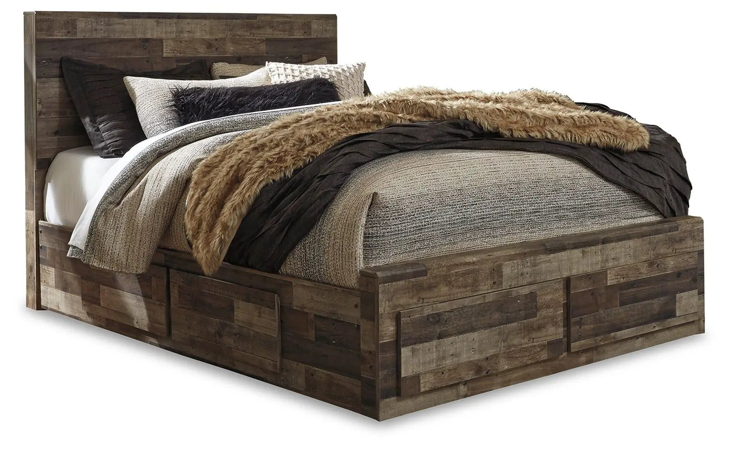 Derekson Panel Bedroom Set with Butcher Block