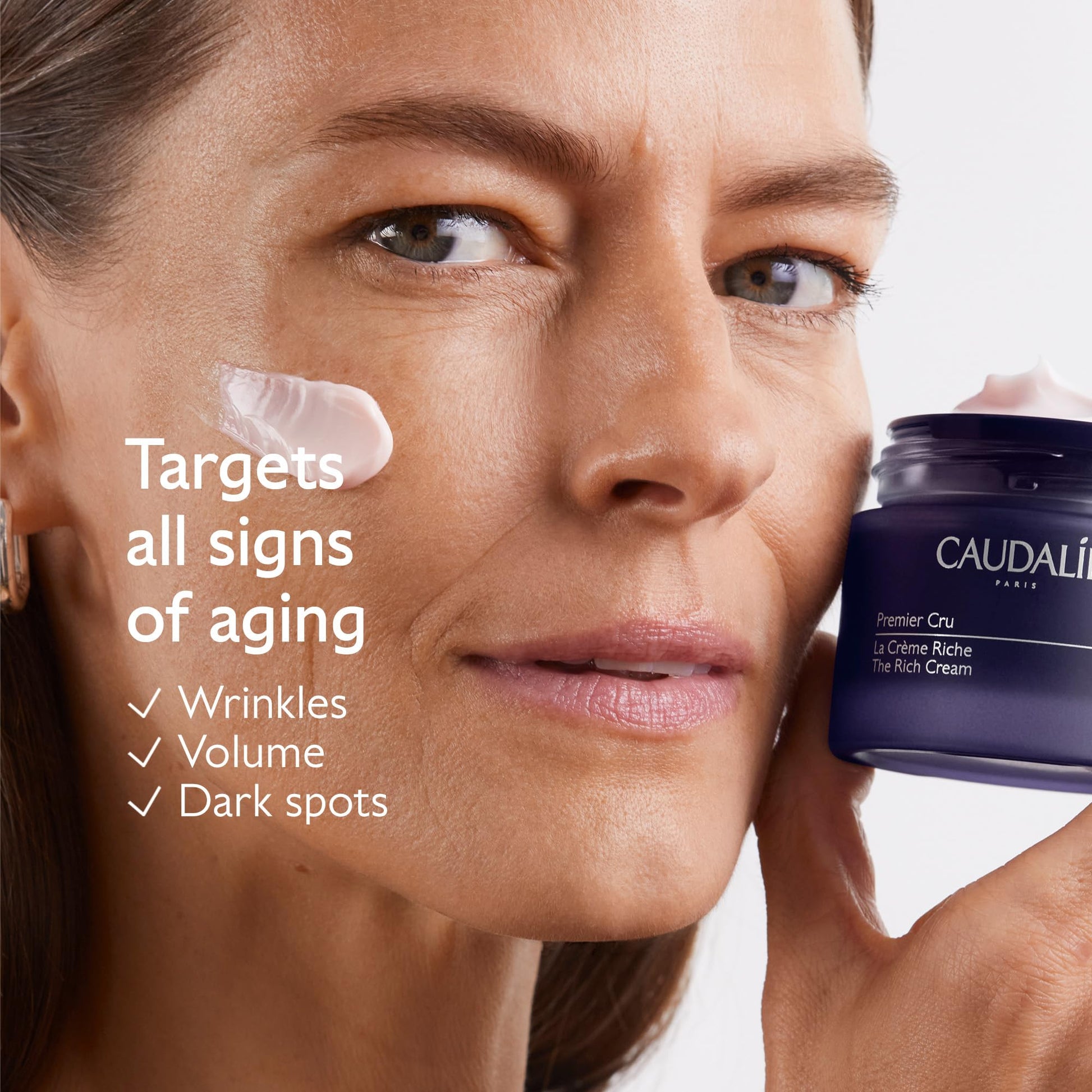 Caudalie Premier Cru The Rich Cream jar for dry skin with Viniferine and hyaluronic acid on Tampa Home & Garden Store