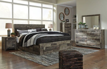 Derekson Panel Bedroom Set with Butcher Block