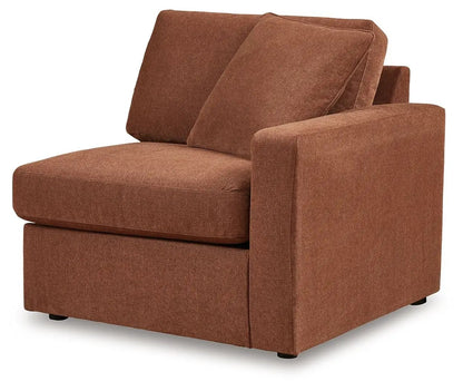 Modmax Sectional Spice, rust-orange fabric stationary sectional by Unique Piece Furniture on Tampa Home & Garden Store