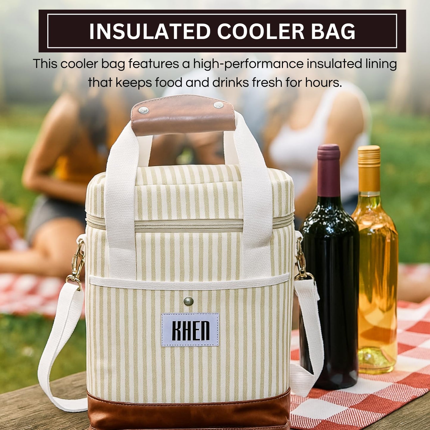 Durable Insulated Tote and Carrier With Dividers