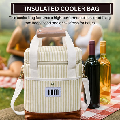 Durable Insulated Tote and Carrier With Dividers
