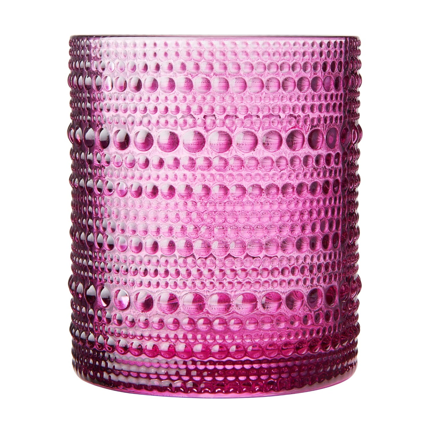 Set of 6 Hobnail Glasses for Summer Colors