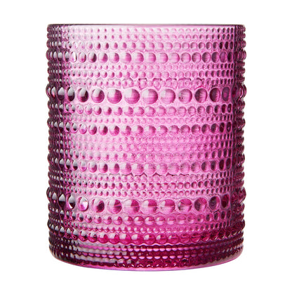 Set of 6 Hobnail Glasses for Summer Colors