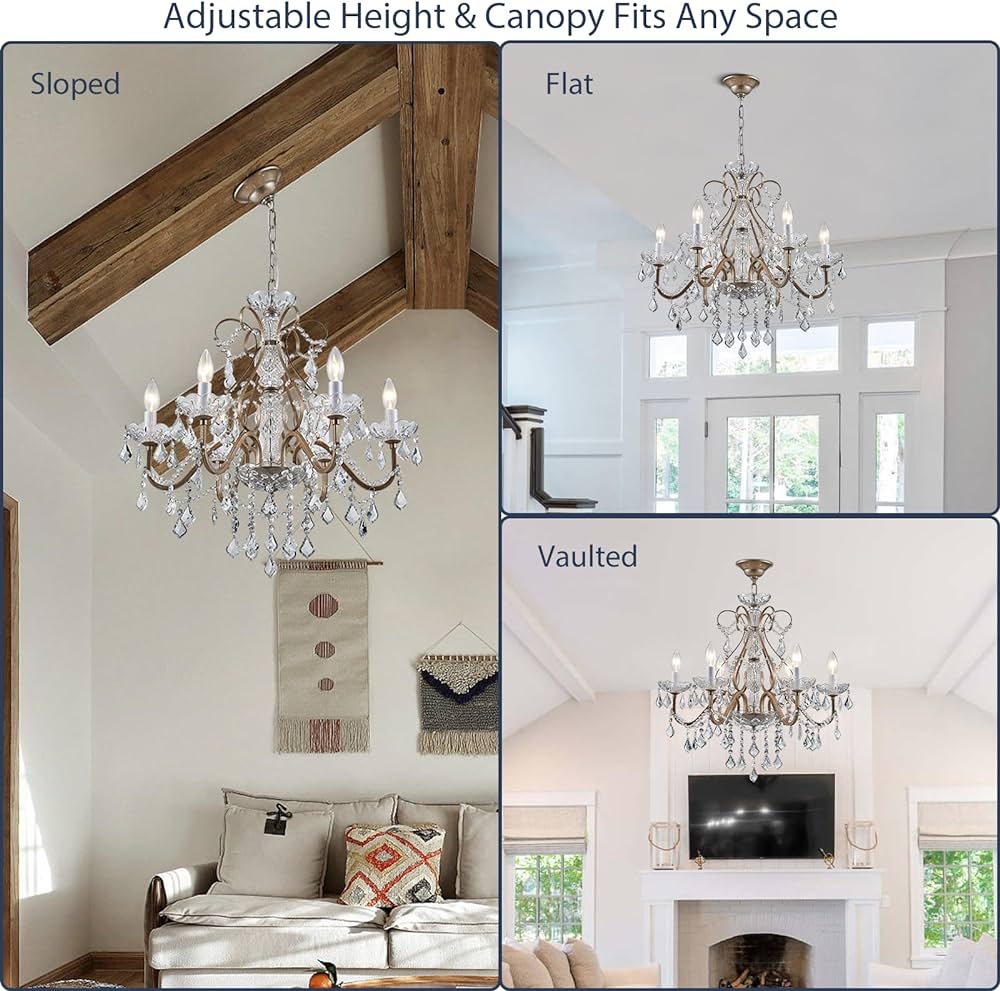 Hampton Bay Allure 8 Light Crystal Chandelier