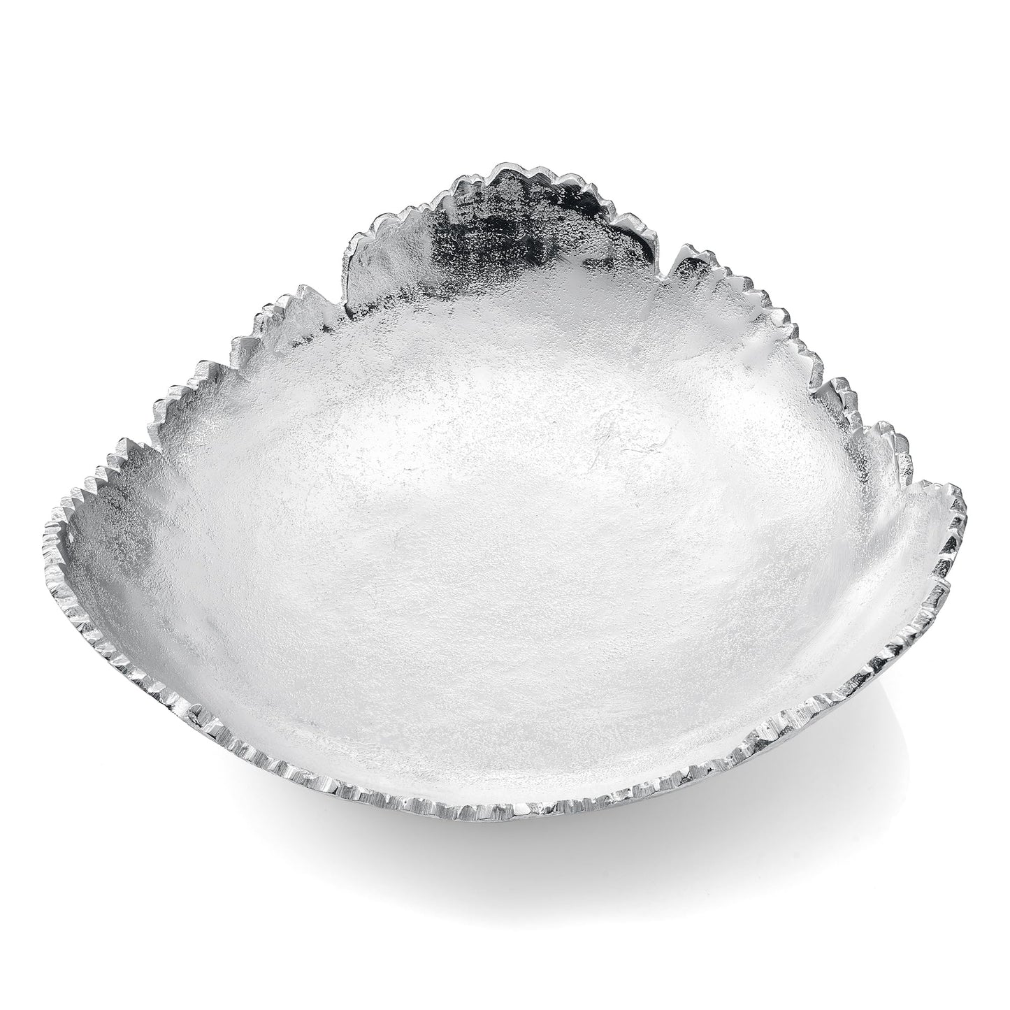Elegant Silver Aluminum Platter Bowl and Decor