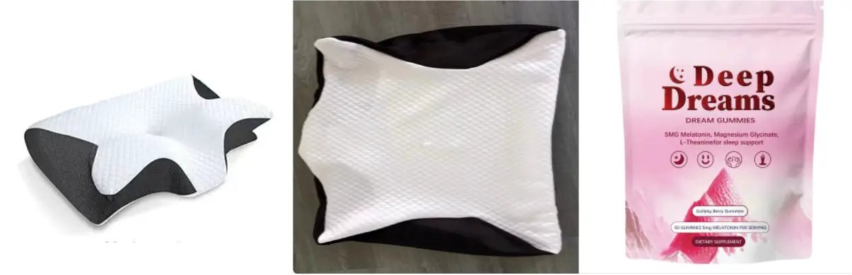 Melatonin Soft Candy 5g FLIPSTYLEZLLC pink Deep Dreams gummies pouch with two white pillows on Tampa Home & Garden Store