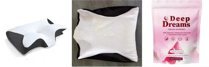 Melatonin Soft Candy 5g FLIPSTYLEZLLC pink Deep Dreams gummies pouch with two white pillows on Tampa Home & Garden Store
