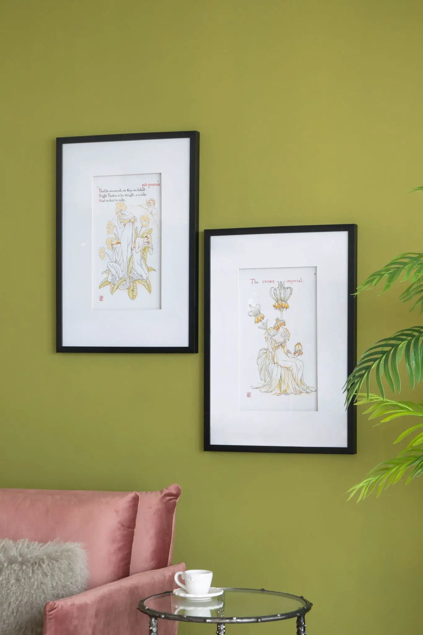 Wall Art Set Of 2 Multicolor Decor For Home