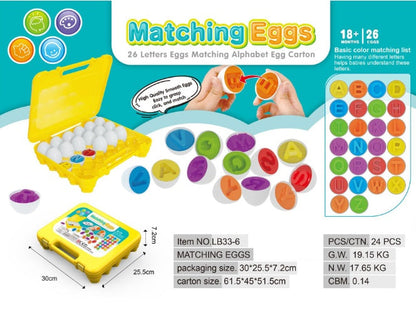 Smart Egg educational toy shape matching set with 26 eggs by Sell My Stuff on Tampa Home & Garden Store