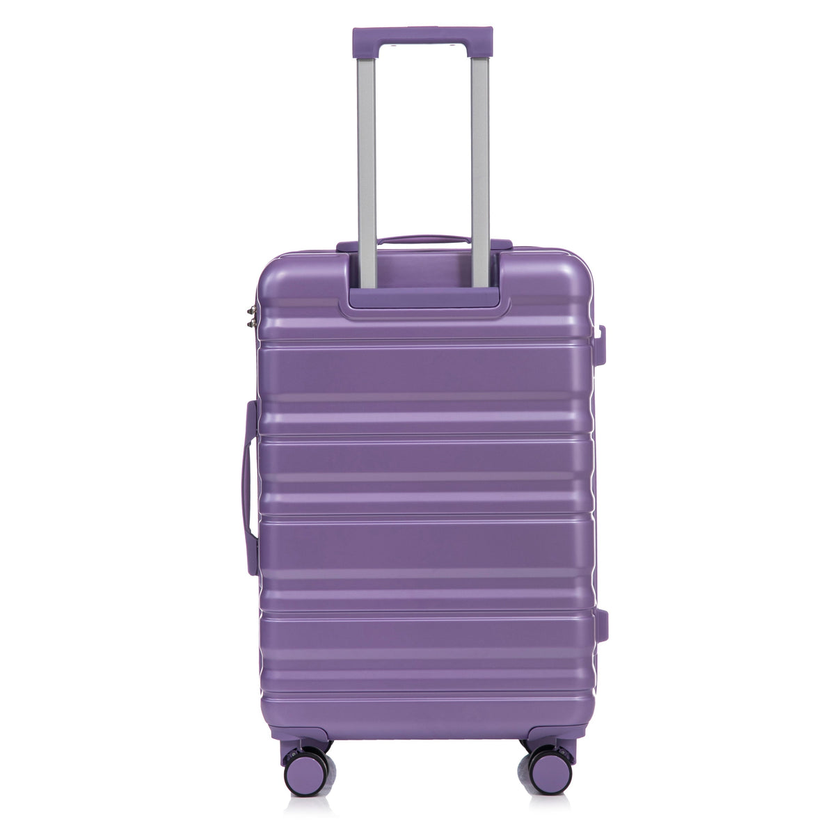 HIFINE Tourist 3-Piece ABS Spinner Luggage Set purple with silver handles HouseOfZazla on Tampa Home & Garden Store