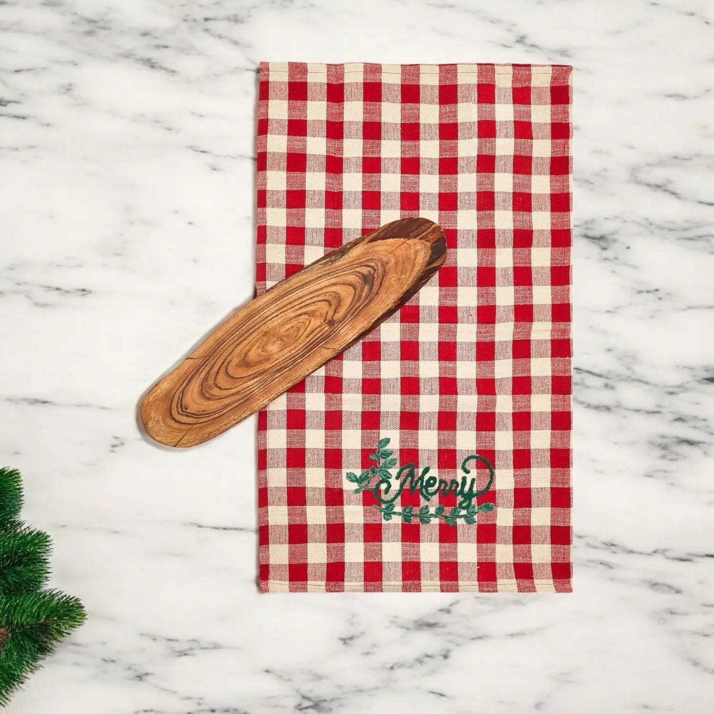 Holiday Charcuterie and Tartan Towel Set