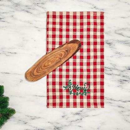 Holiday Charcuterie and Tartan Towel Set