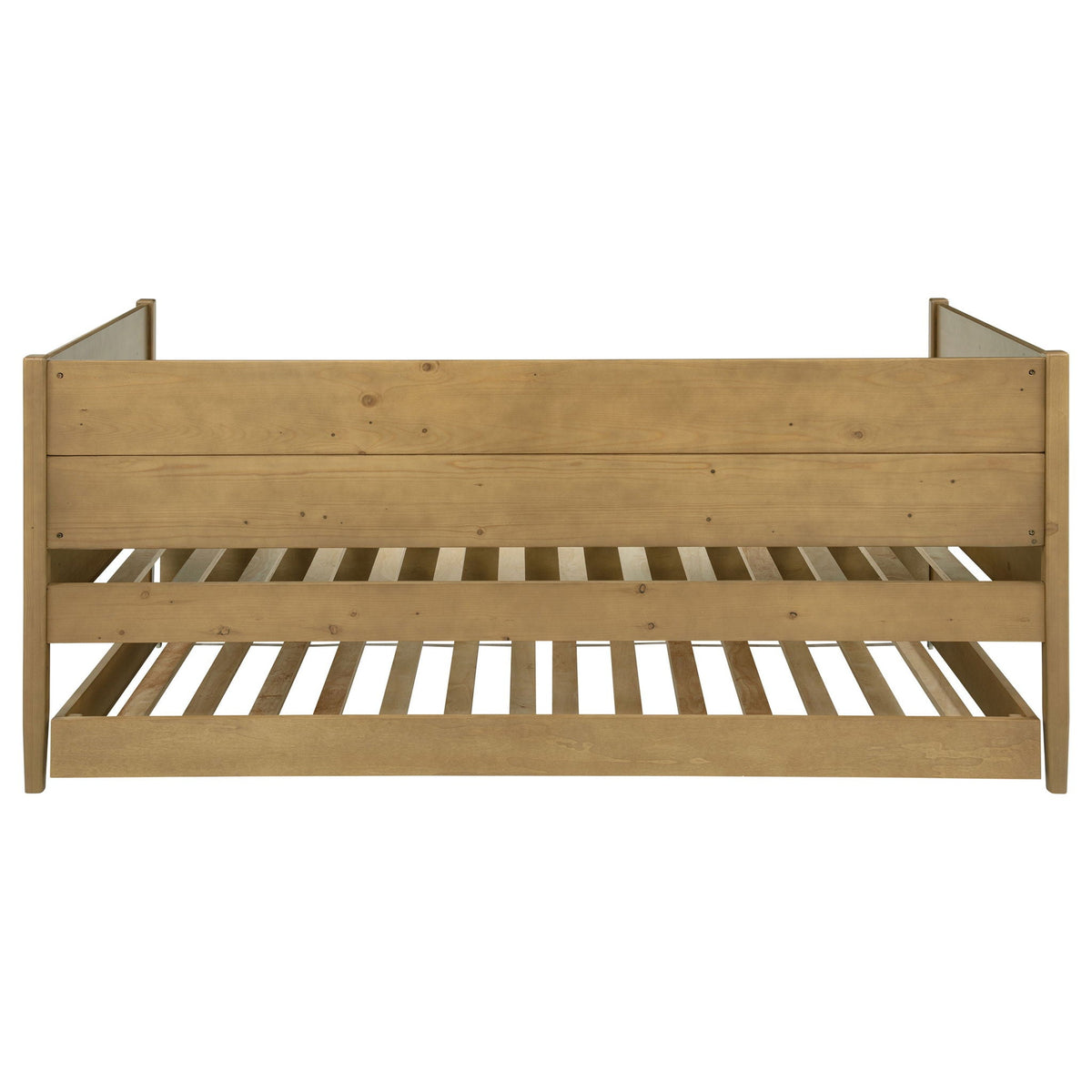 Stewart Twin Daybed with Trundle in natural wood by HouseOfZazla, trundle bed frame on Tampa Home & Garden Store