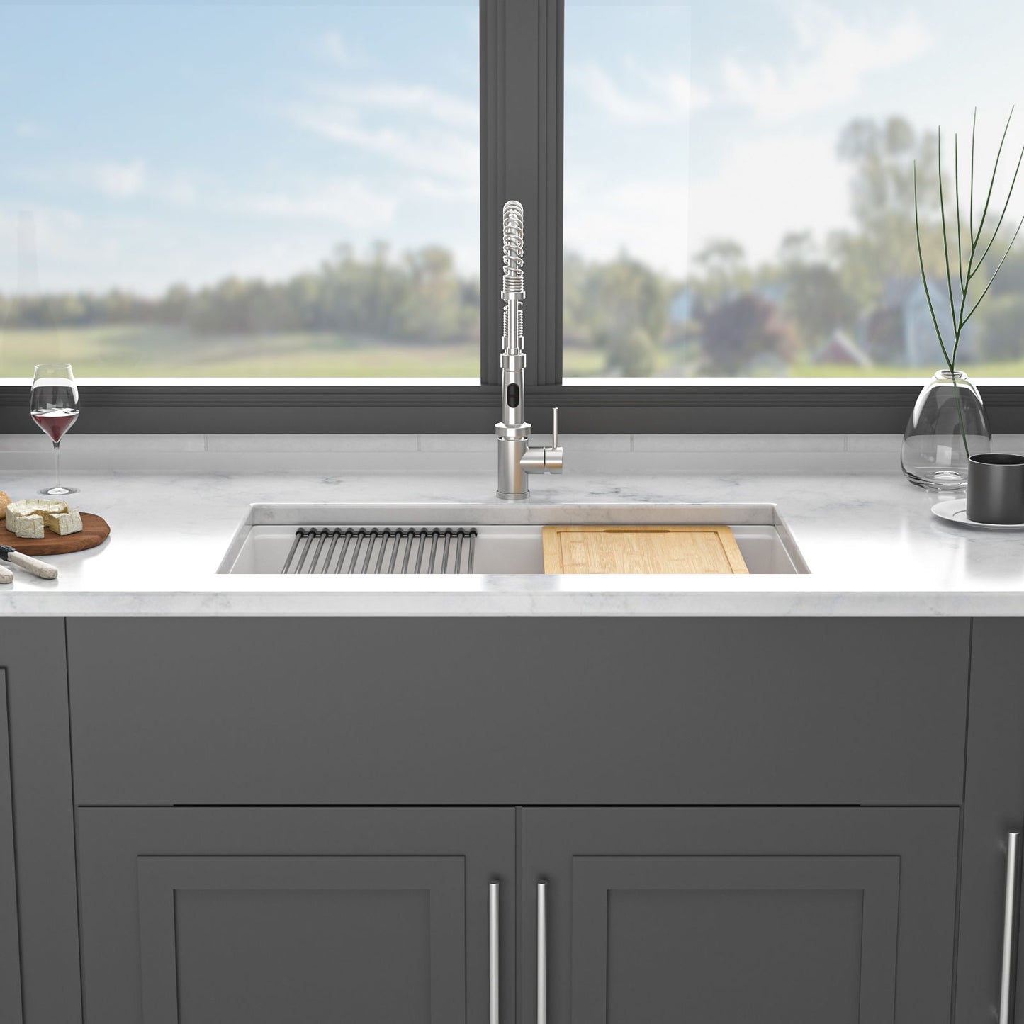 Premium Quartz Composite Workstation Sink