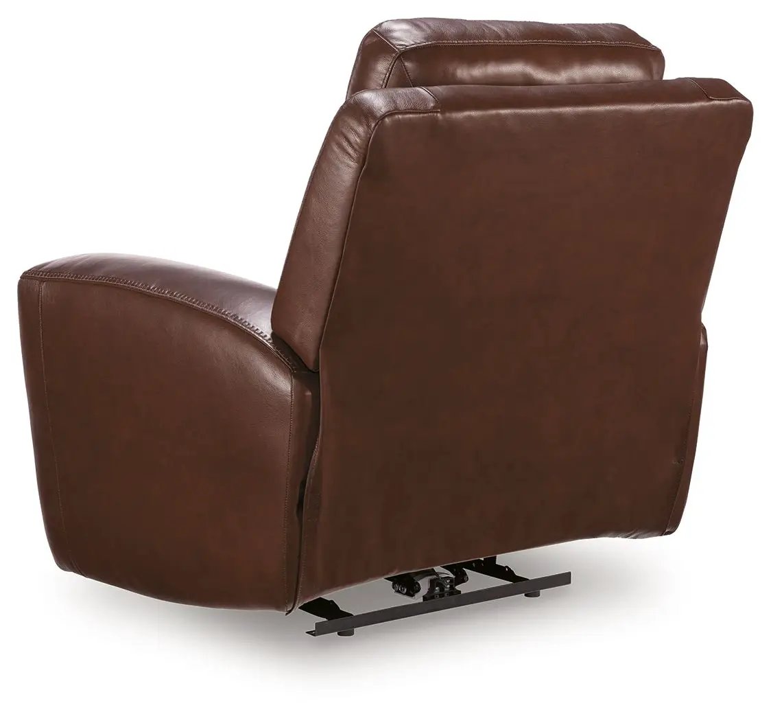 Bexhurst power recliner with adjustable headrest in brown leather Unique Piece Furniture on Tampa Home & Garden Store