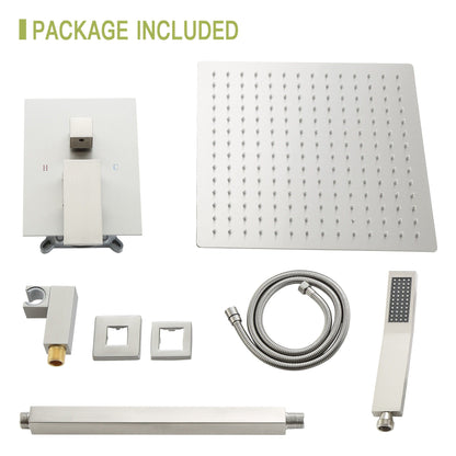 Dual shower head 16-inch ceiling-mount system with pressure-balanced valve; includes panel on Tampa Home & Garden Store