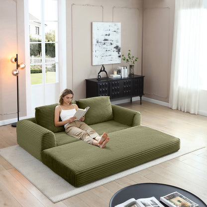 Modern Corduroy Folding Sofa Bed and Couch