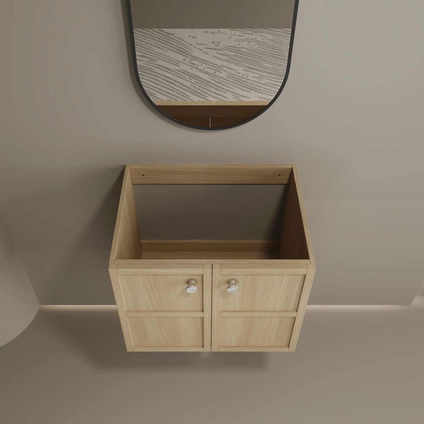Modern Mounted Vanity With Soft Closing Doors