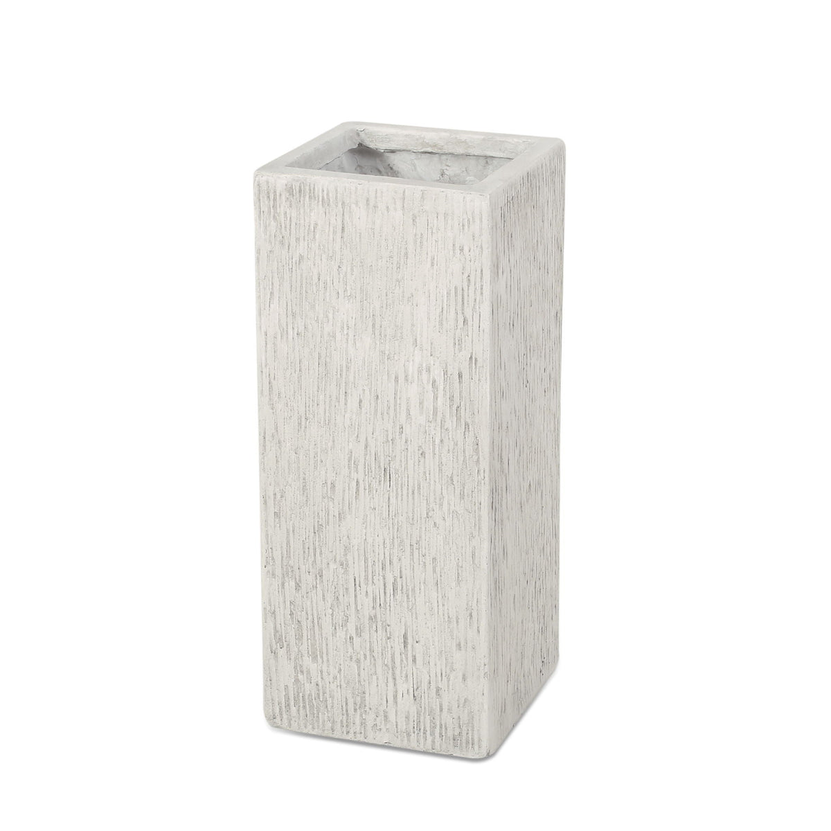 Modern Outdoor Planter concrete gray textured finish by HouseOfZazla on Tampa Home & Garden Store