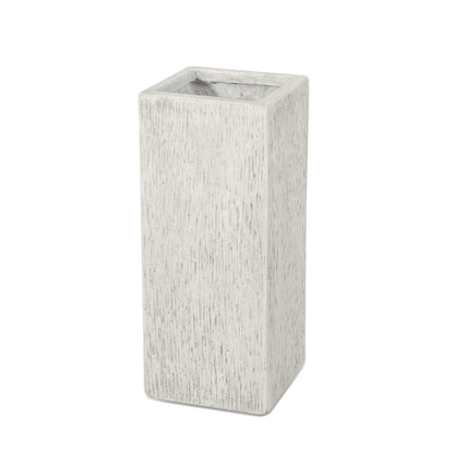 Modern Outdoor Planter concrete gray textured finish by HouseOfZazla on Tampa Home & Garden Store