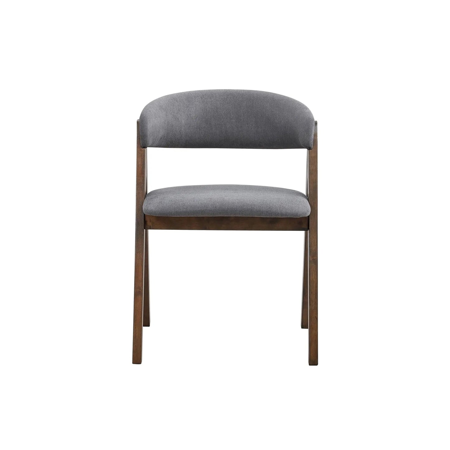 Keiki Side Chair Set of 2 in Gray Fabric