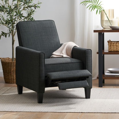 Upholstered Push Back Recliner Chair and Lounge
