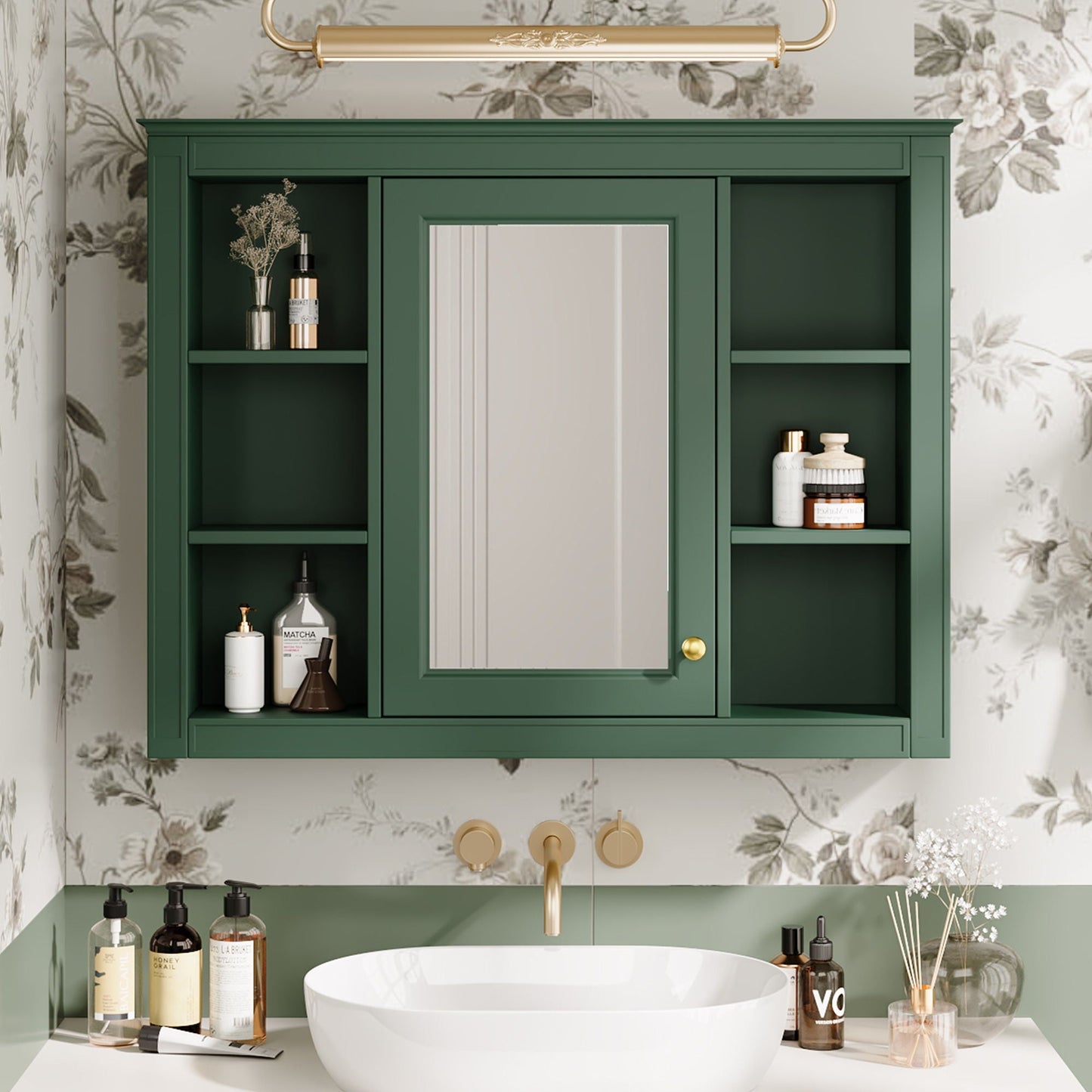 Wall Mounted Medicine Cabinet with Mirror