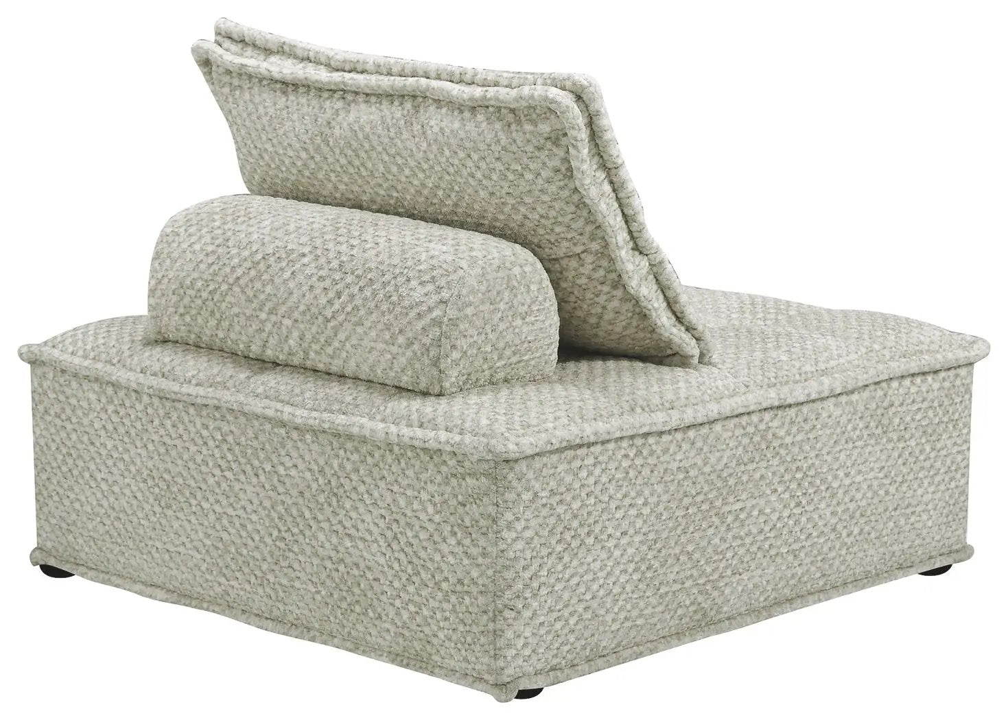 Bales Sectional stationary beige boucle with back cushion by Unique Piece Furniture on Tampa Home & Garden Store