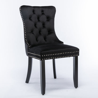 Nikki High End Tufted Dining Chair Set of Two