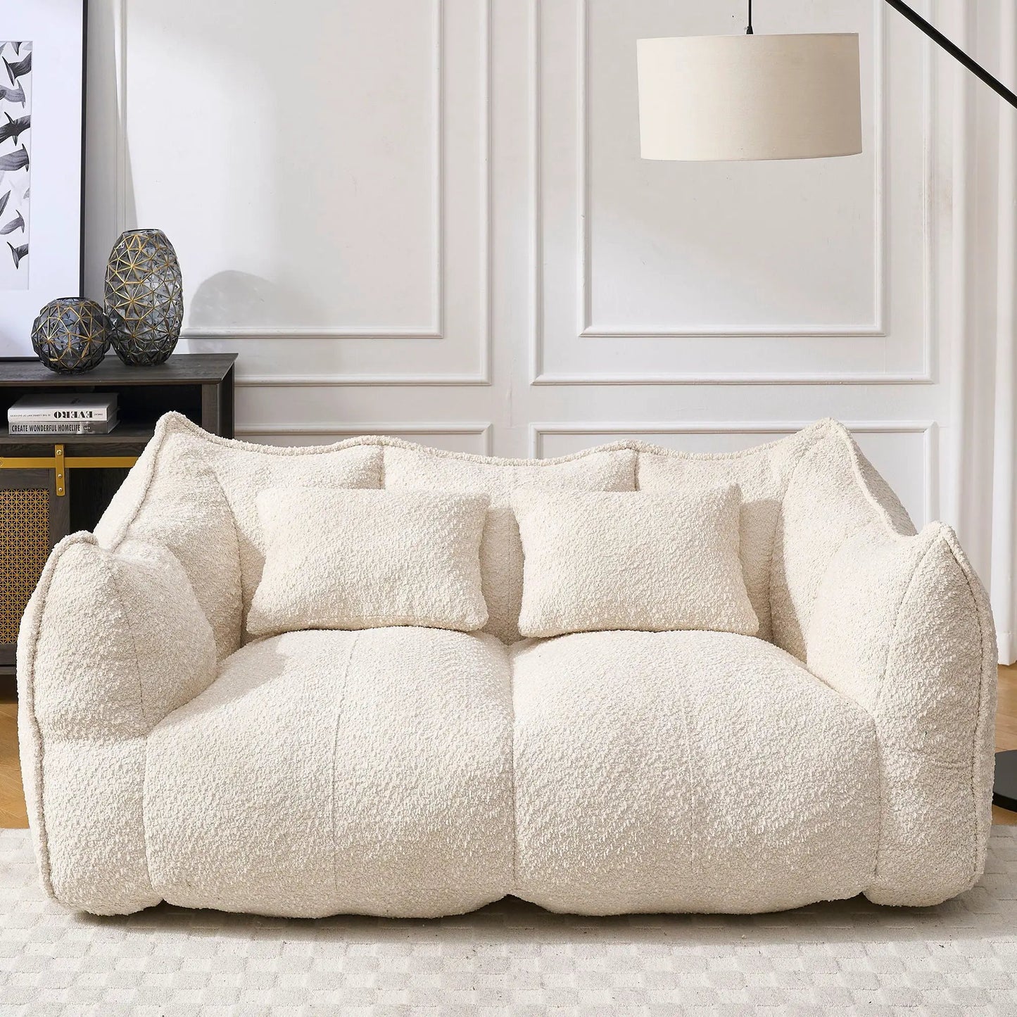 Comfortable Dual Beanbag Chair and Foam Core