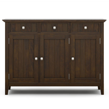 Acadian entryway storage cabinet brown, accent cabinet with 3 upper doors and metal knobs on Tampa Home & Garden Store