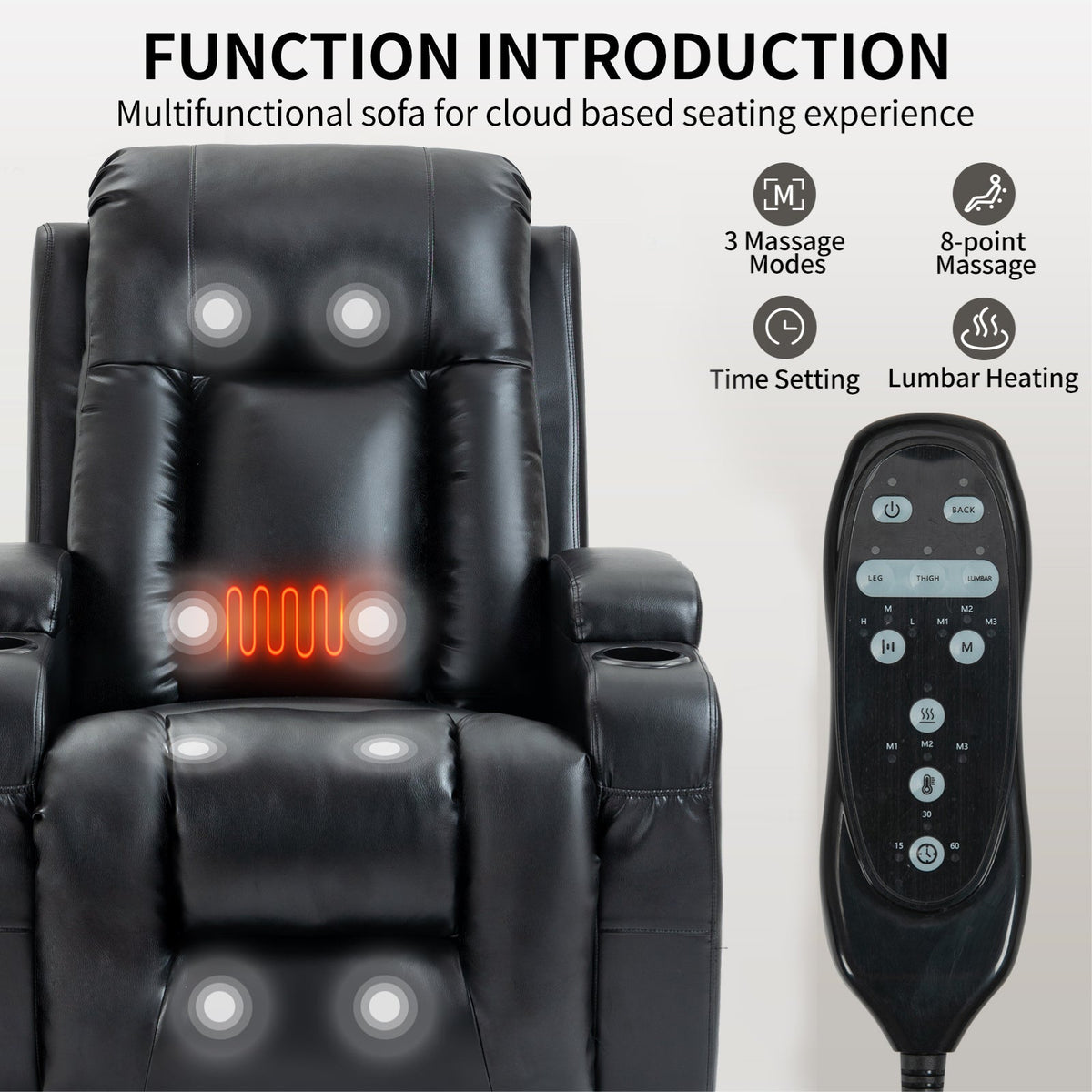 Infinite Position Power Lift Recliner for Elderly
