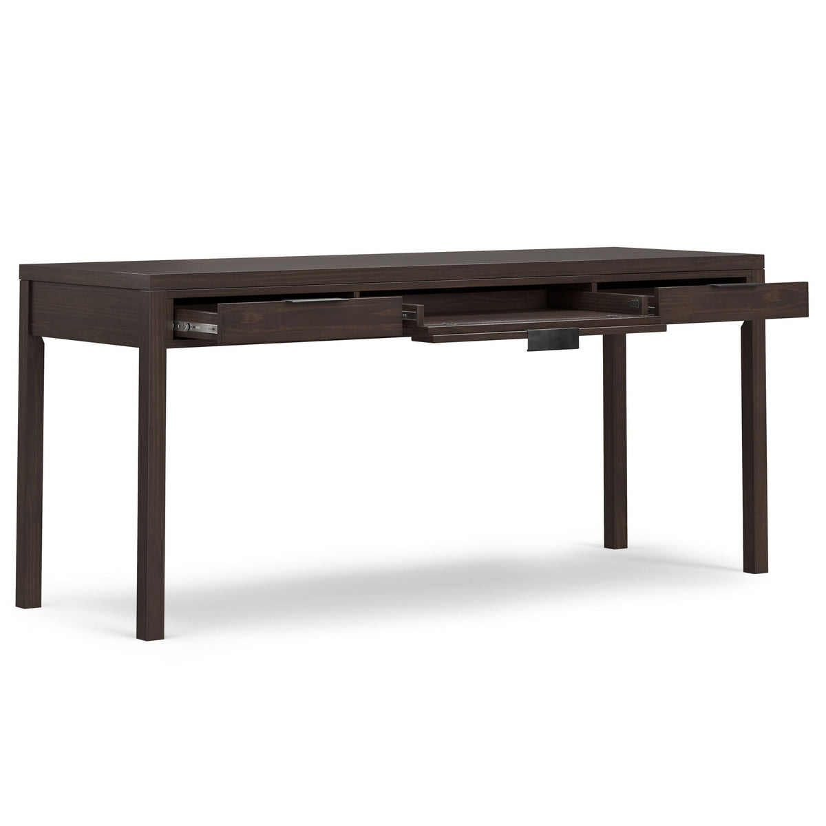 Handcrafted solid wood desk with multiple drawers in espresso finish by HouseOfZazla on Tampa Home & Garden Store