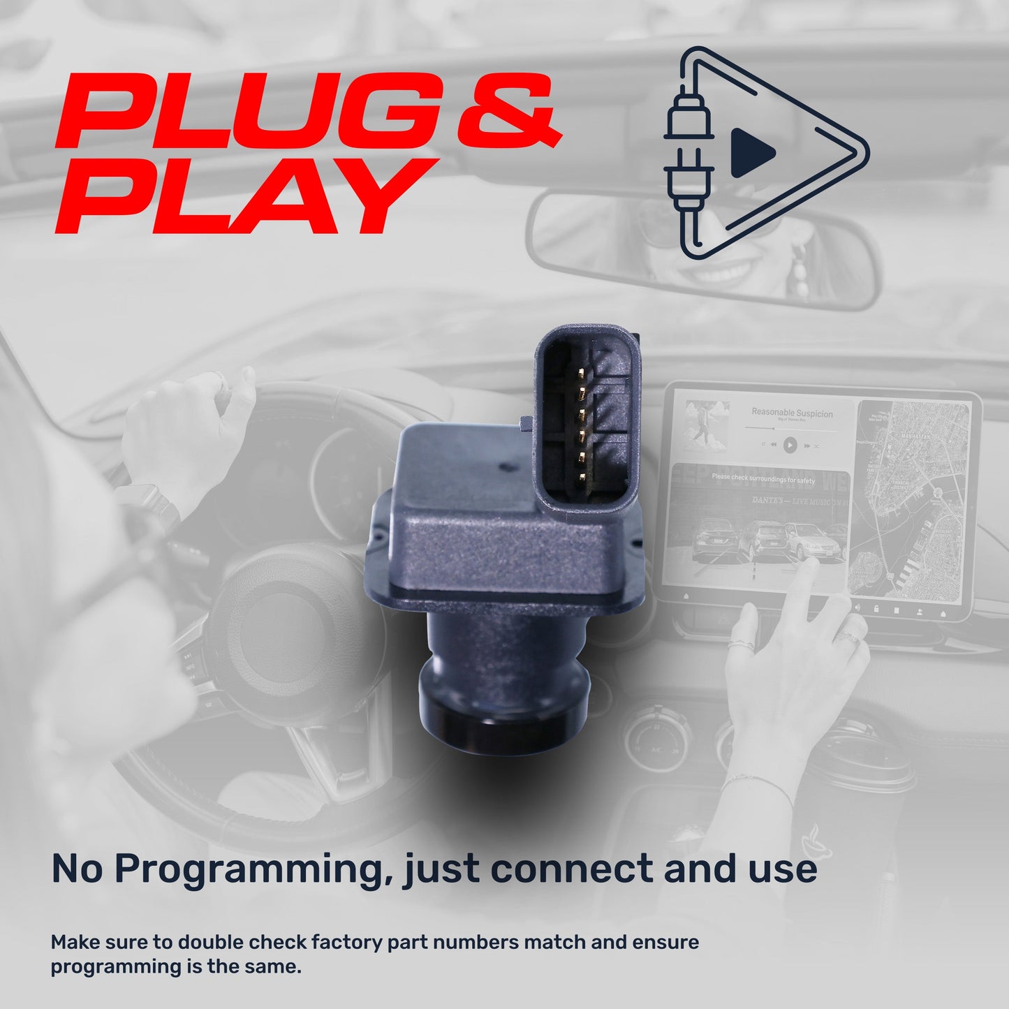 Master Tailgaters Ford Focus ST OEM backup camera F1EZ-19G490-A plug-and-play no programming on Tampa Home & Garden Store
