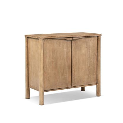 Antique brown two-door accent cabinet in reclaimed wood with versatile storage on Tampa Home & Garden Store