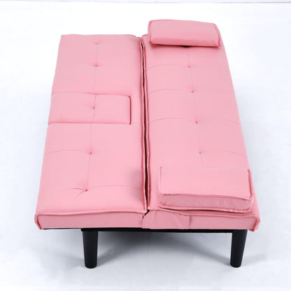 Compact Foldable Sofa Bed and Cup Holder