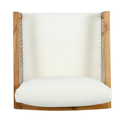 Acacia Outdoor Club Chair and Rope Back Seat