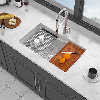 Undermount Workstation and Ceramic Kitchen Sink