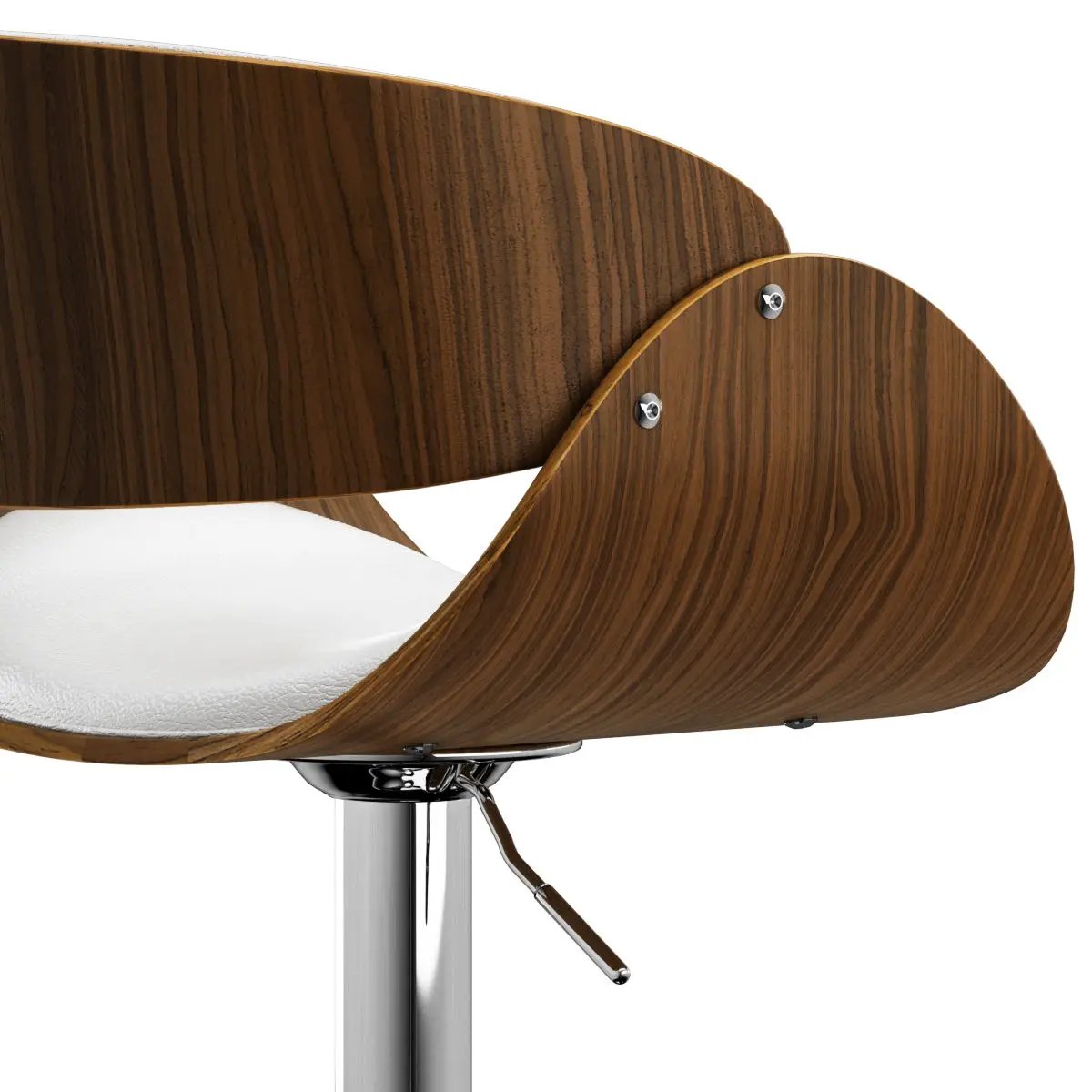 Mid Century Modern Adjustable Swivel Bar Stool