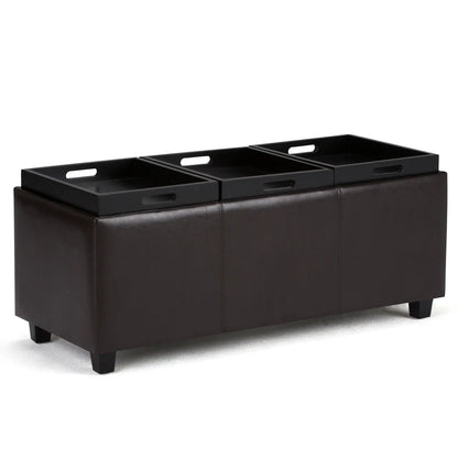 Avalon Multi Functional Storage Ottoman Trays