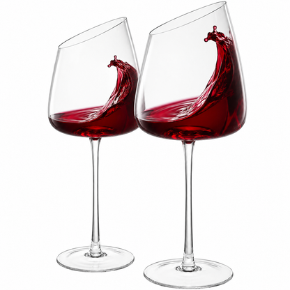 Elegant Colosseum Stemmed Wine Glassware Set of 2