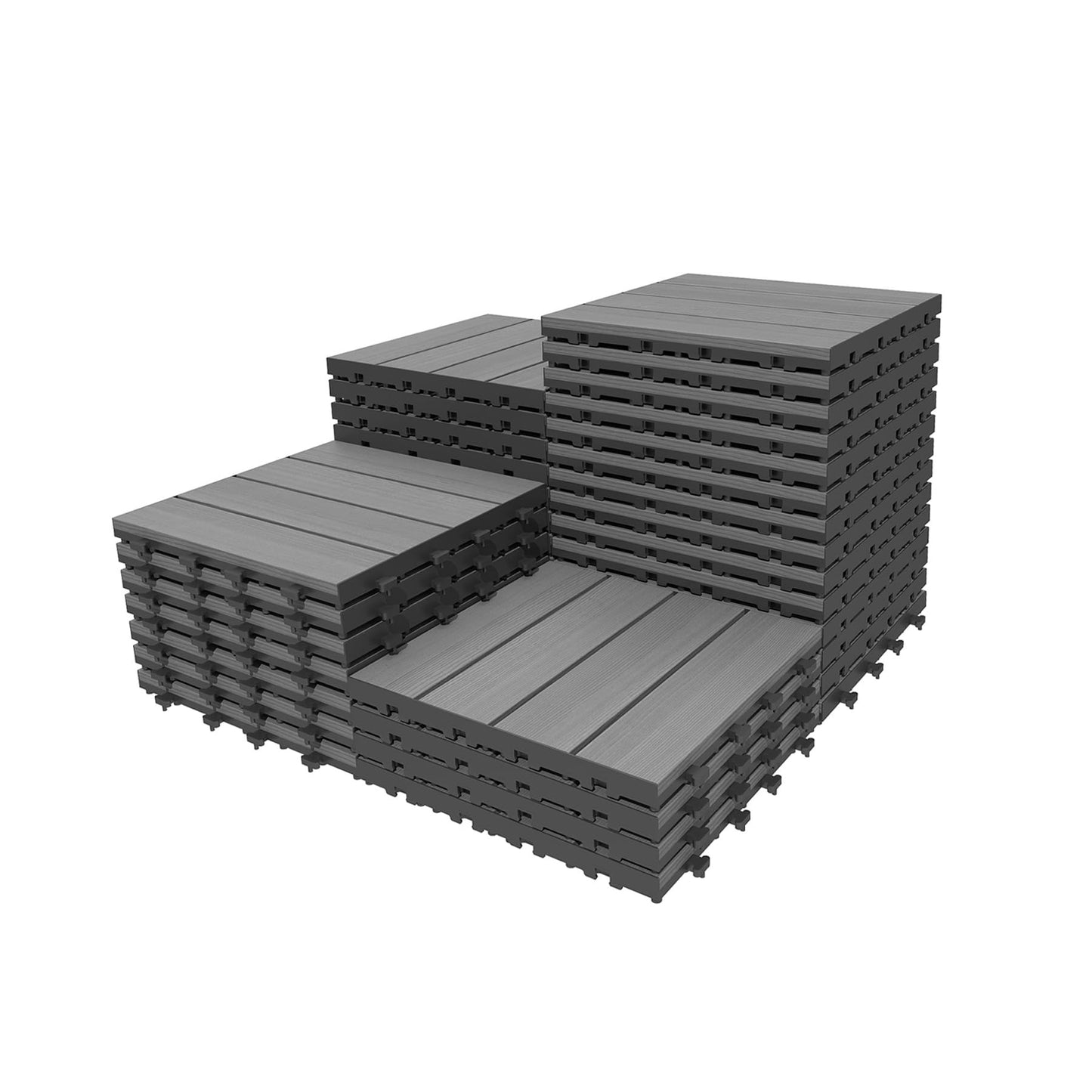 36 Pack Interlocking Hdpe Deck Tiles for Patio