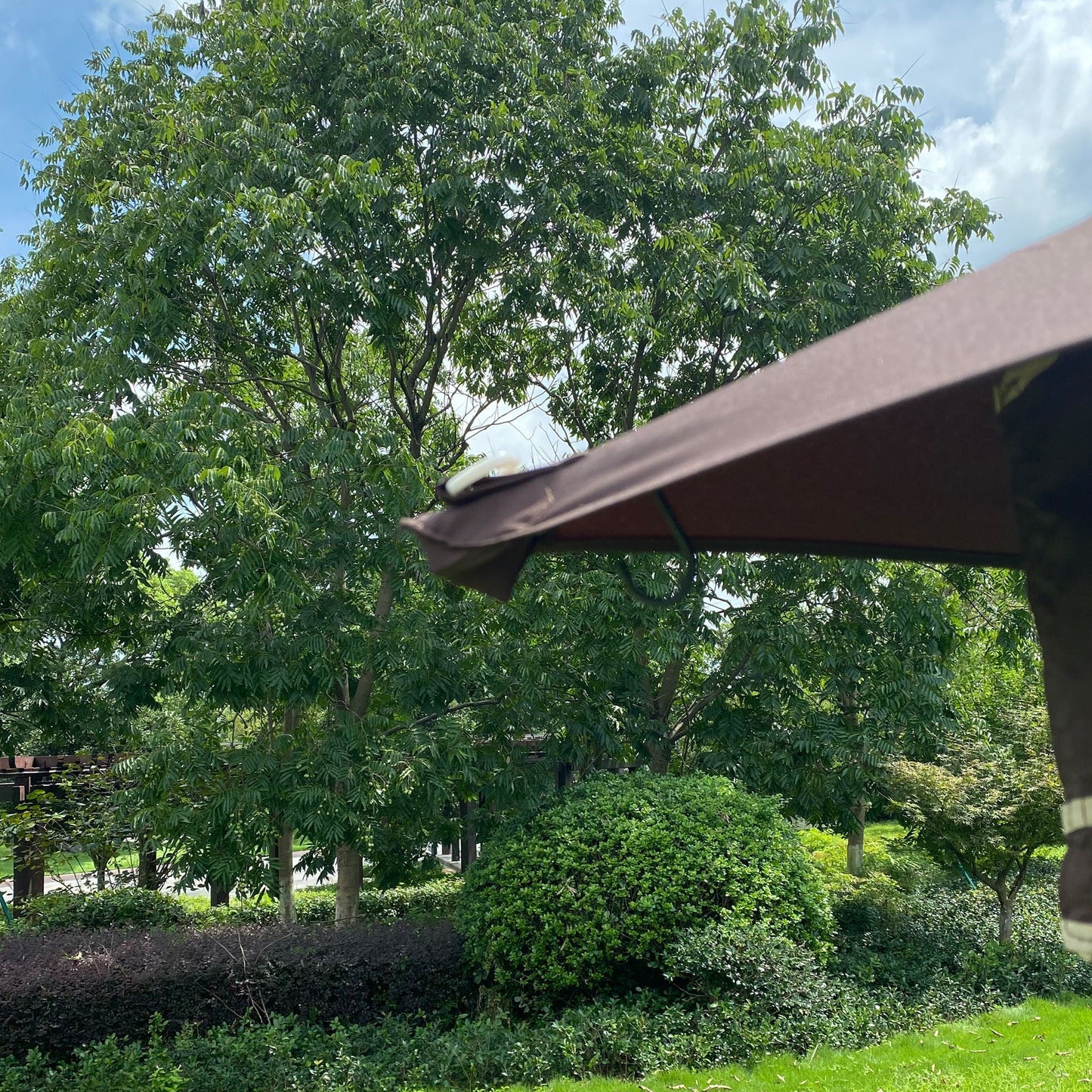 13x10 Outdoor Gazebo Canopy With Double Roof