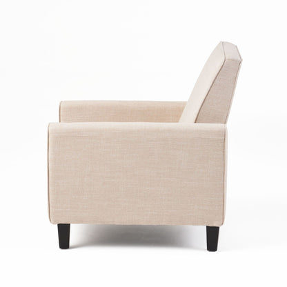 Upholstered Push Back Recliner Chair and Lounge